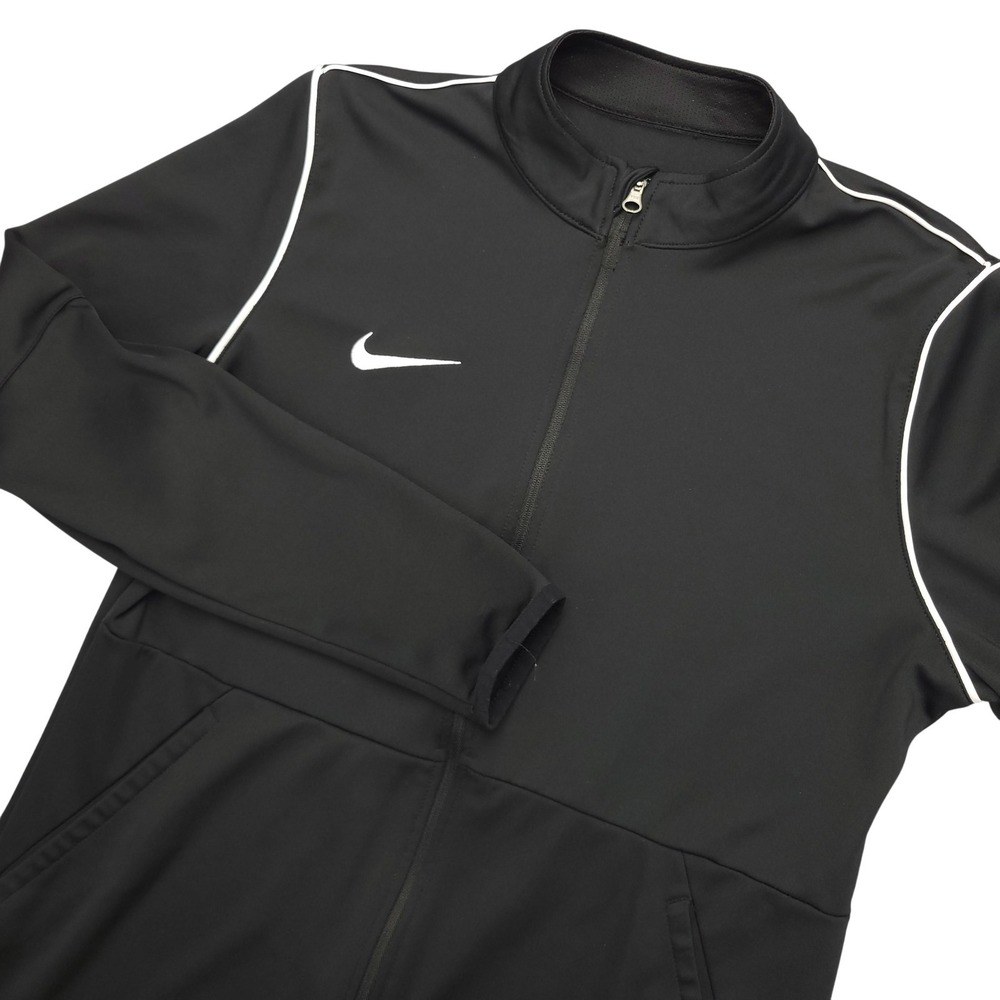 Nike Black Performance Jacket with White Piping